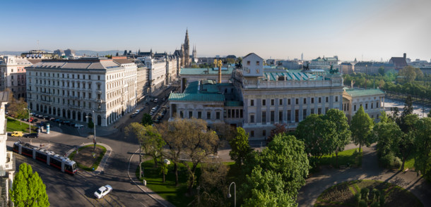     View from judicial palace in Vienna 